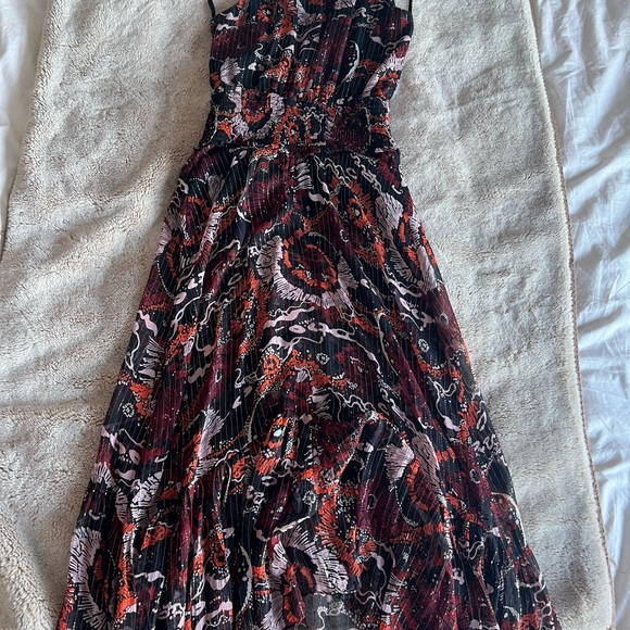A.L.C. DRESS Bardot silk Dress size xs NWT  Floral Print DressRetail price $595 - Picture 8 of 9